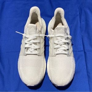 Adidas Ultraboost Triple White Continental  Shoes. Size 12. Sock type.